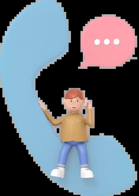 3D character on phone